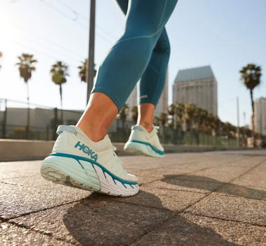 Hoka One One Womens Running Shoes - Gaviota 3 - Blue - CHEL65102